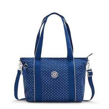 Kipling Asseni Small Printed Tote Tassen Blauw | BE 1467DF